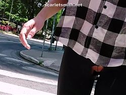 I cut my pants and went to the street