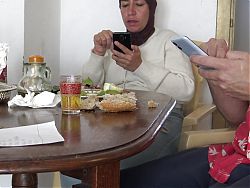 horny stepson watching porn in front of his stepmother in Instanbul