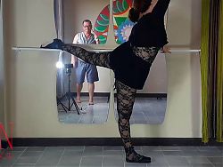 Spank ballerinas ass. Punish a bad dancer (Regina Noir). The teacher scolds, fucks mouth and in the pussy 1